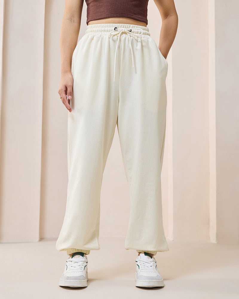 bewakoof Women's Gardenia Oversized Joggers - Image 2